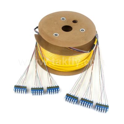Волоконно-оптические патч-кодулы 36Cores SC-SC предварительно завершенный Breakout Patchcord для телекоммуникационного центра обработки данных