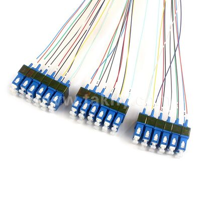 Волоконно-оптические патч-кодулы 36Cores SC-SC предварительно завершенный Breakout Patchcord для телекоммуникационного центра обработки данных