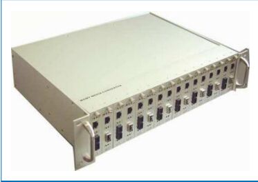 16 Hot-Swappable Slots and Centralized Manageable Rackmount Chassis Media Converters