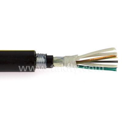 GYTA53 Outdoor Fiber Optic Cable with Water Blocking System LSZH Jacket for Direct Burial