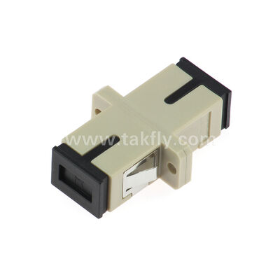 SC Fiber Optic Adapter ️ Zirconia Sleeve, без флангера или с двойным флангером, для SM/MM, работы при температуре -40 ~ 85 °C