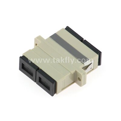 SC Fiber Optic Adapter ️ Zirconia Sleeve, без флангера или с двойным флангером, для SM/MM, работы при температуре -40 ~ 85 °C