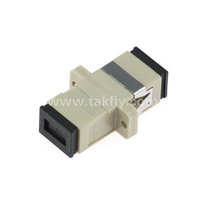 SC Fiber Optic Adapter ️ Zirconia Sleeve, без флангера или с двойным флангером, для SM/MM, работы при температуре -40 ~ 85 °C