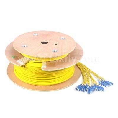Волоконно-оптические патч-кодулы 48Cores SC-SC предварительно завершенный Breakout Patchcord для телекоммуникационного центра обработки данных