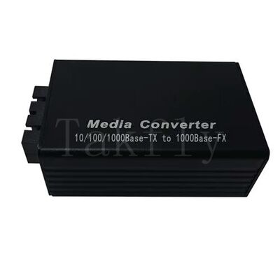 Мини 100M Fast Ethernet Media Converter, 10/100Base-TX к 100Base-FX, алюминиевый корпус, расширение до 100 км