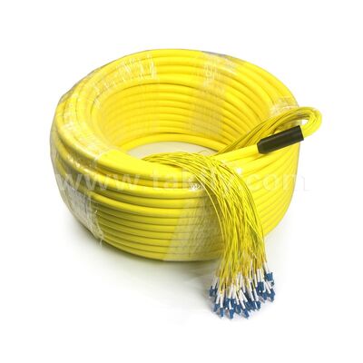 Волоконно-оптические патч-кодулы 96Cores LC-LC предварительно завершенный Breakout Patchcord для телекоммуникационного центра обработки данных