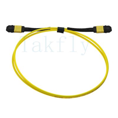 12-ядерный MPO APC Fanout Patch Cord мужчина к женщине, низкая потеря