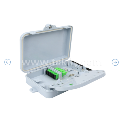 Ключевая коробка FTKS-1805-04A, 4 SC/APC SM SX адаптер, установленный Pigtail, FTTH FTTx Splicing Distribution Splitting Storage Cable Management Enclosure