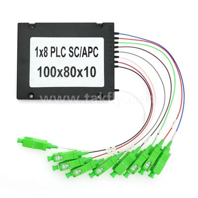 Оптоволоконный разветвитель PLC — корпус ABS 900 мкм, SM G657A1, SC/APC, для оптического соединения и распределения сигналов в сетях PON