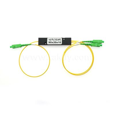 PLC Fiber Splitter – 3.0mm Mini ABS Box, SM G657A1, SC/APC, for Optical Signal Coupling & Distribution in PON Systems