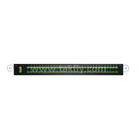 1U Rack Mount PLC Optical Splitter 19" Panel, однорежимный G657A1, SC/APC, для распределения оптического сигнала