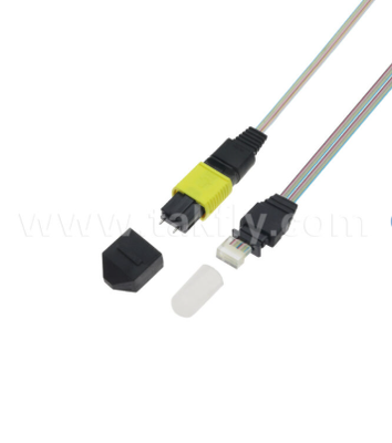 MTP-16CH-FA Fiber Array Assembly MTP Connector to 16-Channel V-Groove Fiber Array, Low Insertion Loss, для высокоскоростных оптических приемопередатчиков и приложений CPO / Data Center