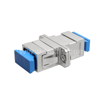 SC Simplex Metal Fiber Adapter   Прочный металлический корпус, низкая потеря вставки, высокая и низкая температура устойчивость, для оптоволоконного кабеля-кабель и кабеля-оборудование соединения