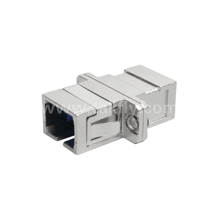 SC Simplex Metal Fiber Adapter   Прочный металлический корпус, низкая потеря вставки, высокая и низкая температура устойчивость, для оптоволоконного кабеля-кабель и кабеля-оборудование соединения