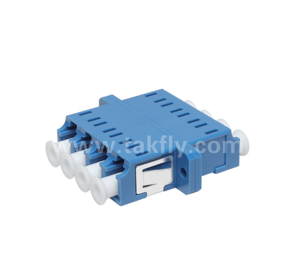 LC Quad Fiber Adapter 4× LC Duplex, с экономией пространства, для соединения кабеля с кабелем и кабеля с оборудованием