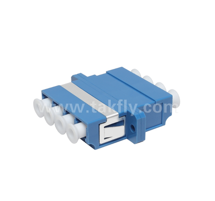 LC Quad Fiber Adapter 4× LC Duplex, с экономией пространства, для соединения кабеля с кабелем и кабеля с оборудованием