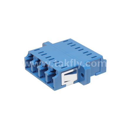 LC Quad Fiber Adapter 4× LC Duplex, с экономией пространства, для соединения кабеля с кабелем и кабеля с оборудованием