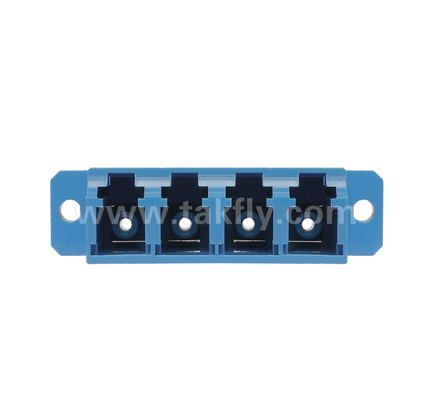 LC Quad Fiber Adapter 4× LC Duplex, с экономией пространства, для соединения кабеля с кабелем и кабеля с оборудованием