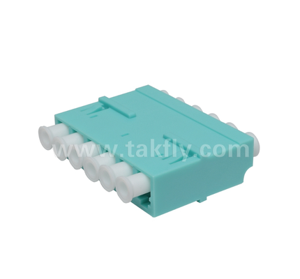 LC 6-Way Adapter 6 в 1 LC Duplex, высокоплотный волокнистый адаптер, низкая потеря вставки, для центра обработки данных и FTTx High-Density Patching