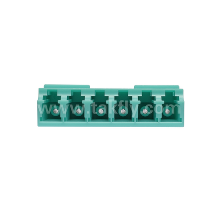 LC 6-Way Adapter 6 в 1 LC Duplex, высокоплотный волокнистый адаптер, низкая потеря вставки, для центра обработки данных и FTTx High-Density Patching