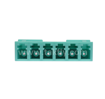 LC 6-Way Adapter 6 в 1 LC Duplex, высокоплотный волокнистый адаптер, низкая потеря вставки, для центра обработки данных и FTTx High-Density Patching