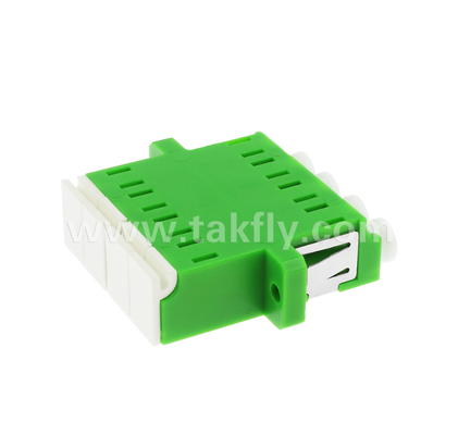 LC Quad Inner Shutter Adapter 4 в 1 LC Duplex APC с встроенной жалюзи, защищает глаза от волоконно-оптического лазера, соответствует требованиям IEC & RoHS, для центра обработки данных и высокомощных волоконных соединений