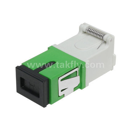 SC Simplex Adapter с внешней крышкой и передней жалюзи