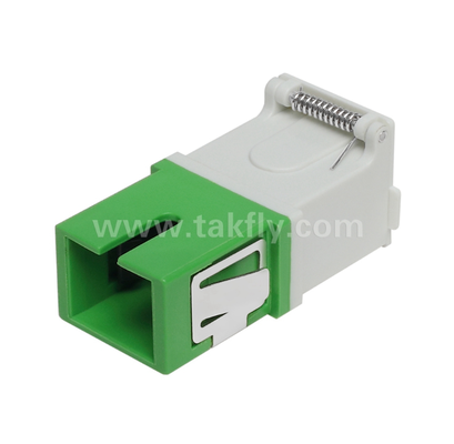 SC Simplex Adapter с внешней крышкой и передней жалюзи