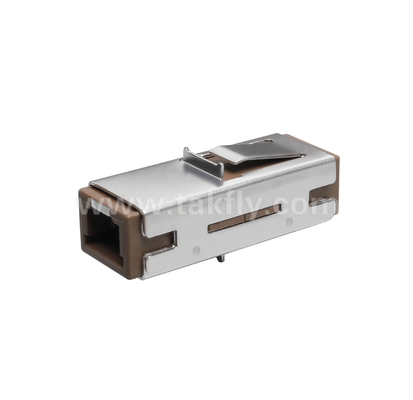 MU Simplex Adapter ️ компактный дизайн, низкая потеря вставки, высокоточный цирконовый рукав для высокоплотных волоконных соединений
