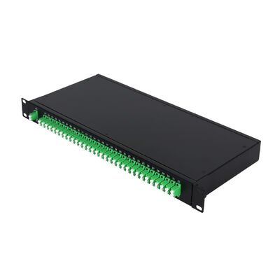 OEM 1U 19Inch 2x64 Rack Mount LC Fiber Optic PLC Splitter для центра обработки данных FTTx