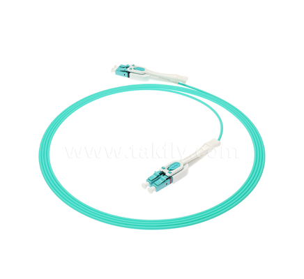 LC Push-Pull Uniboot Fiber Optic Patch Cord   One-Tube Two-Core, Polarity Interchangeable, для сборки высокой плотности и приложений для центров обработки данных