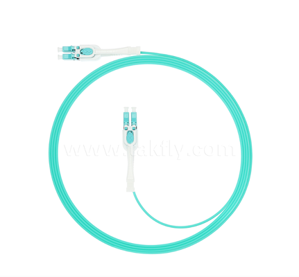 LC Push-Pull Uniboot Fiber Optic Patch Cord   One-Tube Two-Core, Polarity Interchangeable, для сборки высокой плотности и приложений для центров обработки данных