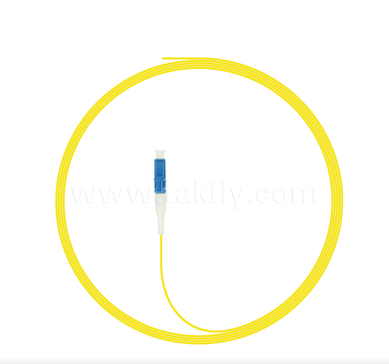 LC Simplex Fiber Optic Pigtail – 0.9/2.0/3.0mm Cable Diameters, Connectorized One End, Bare Fiber on the Other, for Optical Termination Boxes, Splicing & Equipment Interconnection