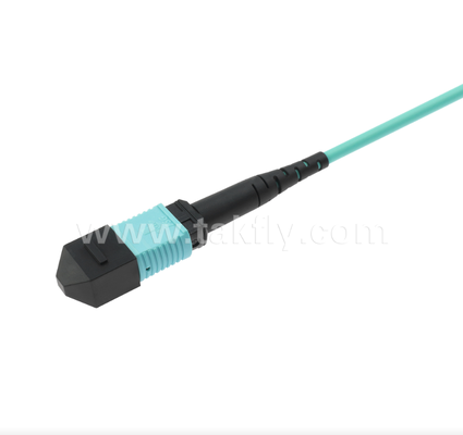 MPO/MTP на LC Uniboot Breakout Patch Cord   OM3 Мультимодный, высокоплотный, полярный обратимый для центров обработки данных 40G/100G