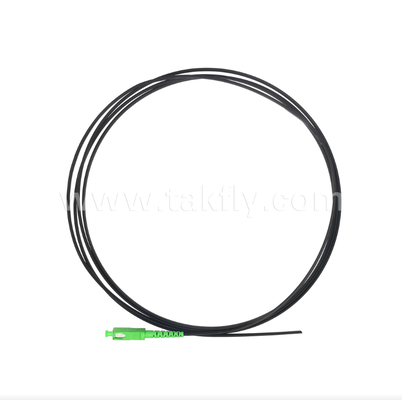 FTTH наружный плоский пигтейл SC/APC – симплексный, предварительно оконцованный, антивибрационная конструкция для быстрой установки в полевых условиях