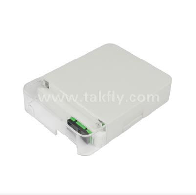 TKS-1806-02W FTTH Оптический настенный розет для оптоволокна – Компактная внутренняя распределительная коробка для абонентского оборудования