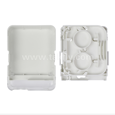 TKS-1806-02W FTTH Оптический настенный розет для оптоволокна – Компактная внутренняя распределительная коробка для абонентского оборудования