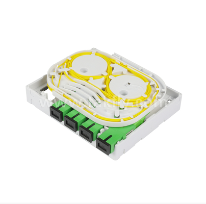 TKS-1806-04D FTTH Оптический терминальный бокс – Настольный/Настенный, 4 порта, для помещений, поддерживает сварку оптических волокон и управление кабелем