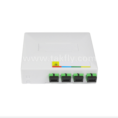TKS-1806-04D FTTH Оптический терминальный бокс – Настольный/Настенный, 4 порта, для помещений, поддерживает сварку оптических волокон и управление кабелем