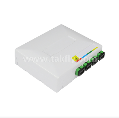TKS-1806-04D FTTH Оптический терминальный бокс – Настольный/Настенный, 4 порта, для помещений, поддерживает сварку оптических волокон и управление кабелем