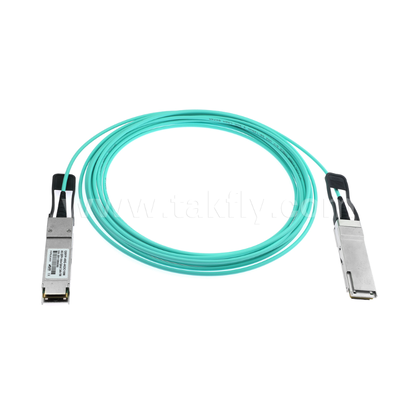 Активный оптический кабель 40G QSFP+ – 4-канальный полнодуплексный, 11,3 Гбит/с на канал, низкое энергопотребление, горячая замена