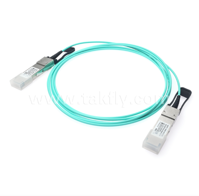 100G QSFP28 Активный оптический кабель (AOC) 4×25G, до 104Gbps, 3-70m, VCSEL массив, низкая мощность <3.5W, QSFP28 до QSFP28