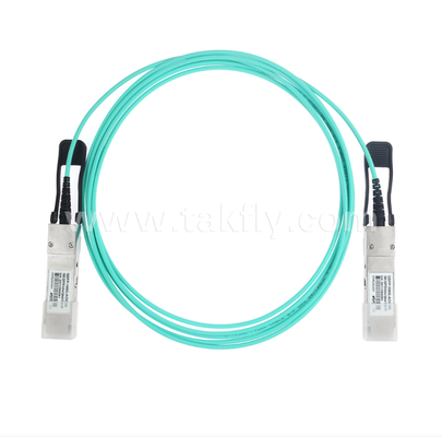 100G QSFP28 Активный оптический кабель (AOC) 4×25G, до 104Gbps, 3-70m, VCSEL массив, низкая мощность <3.5W, QSFP28 до QSFP28
