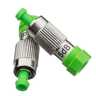 5dB FC зафиксировало мужчины крышки зеленого цвета SM APC амортизатора оптического волокна к женскому металлу