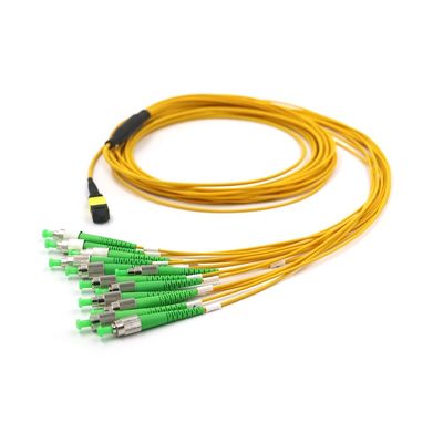 FC к вносимой потере кабеля 0.3dB проламывания Mpo волокон MPO MTP G657A1 12 низкой