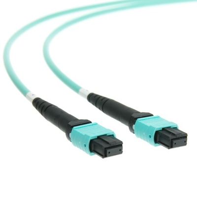 высокая плотность кабеля оптического волокна 12 ядров бронированного кабеля MPO MTP 20ft крытая мультимодная