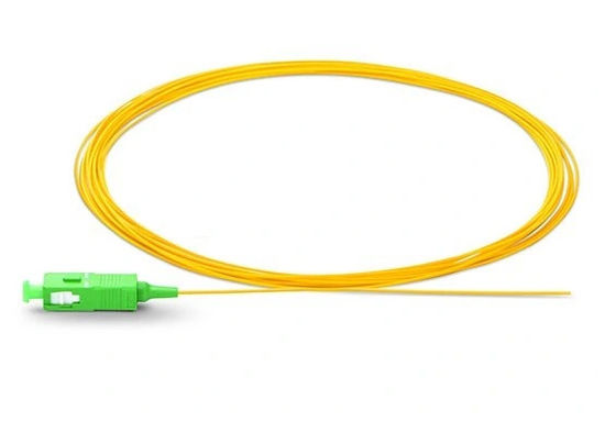 Отрезок провода оптического волокна SC/APC OS2 однорежимный 2.0mm G652D в куртке FTTx желтой