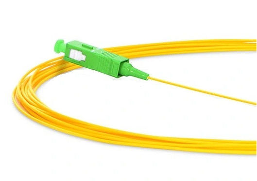 Отрезок провода оптического волокна SC/APC OS2 однорежимный 2.0mm G652D в куртке FTTx желтой