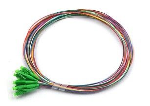 Цвет волокон OS2 SM LC/APC 12 закодировал сеть отрезка провода оптического волокна G657A1 0.9mm