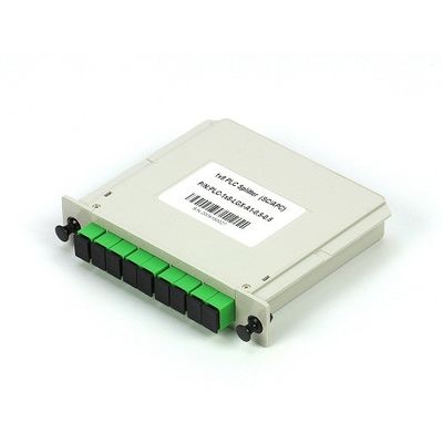 Splitter PLC оптического волокна кассеты одиночного режима G657A1 LGX 1x8 SC/APC в FTTx